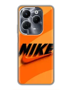 Чохол для Infinix Hot 40 Pro з картинкою «Помаранчевий драйв Nike» Чохол для Infinix Hot 40 Pro з картинкою «Помаранчевий драйв Nike»