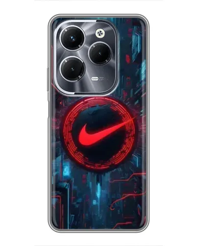 Чохол для Infinix Hot 40 Pro з картинкою «Техногенний стиль Nike»