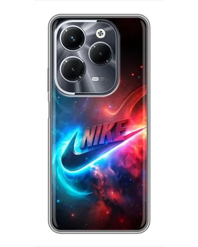 Чохол для Infinix Hot 40 Pro з картинкою «Вогняний логотип Nike»