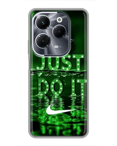 Чохол для Infinix Hot 40 Pro з картинкою «Зелений неоновий Nike»