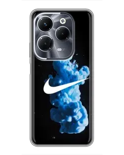 Чохол для Infinix Hot 40 Pro з картинкою «Nike та синій дим» Чохол для Infinix Hot 40 Pro з картинкою «Nike та синій дим»