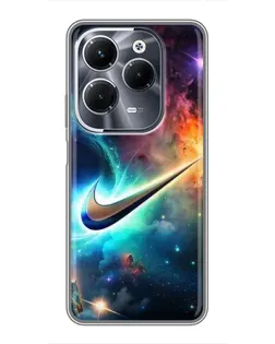 Чохол для Infinix Hot 40 Pro з картинкою «Космічний Nike Swoosh» Чохол для Infinix Hot 40 Pro з картинкою «Космічний Nike Swoosh»