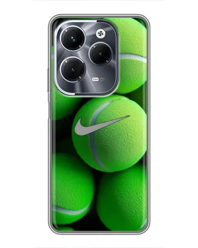 Чохол для Infinix Hot 40 Pro з картинкою «Тенісні м'ячі Найк»