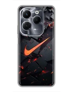 Чохол для Infinix Hot 40 Pro з картинкою «Nike — ефект розломів» Чохол для Infinix Hot 40 Pro з картинкою «Nike — ефект розломів»