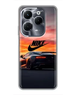 Чохол для Infinix Hot 40 Pro з картинкою «Nike та суперкар» Чохол для Infinix Hot 40 Pro з картинкою «Nike та суперкар»