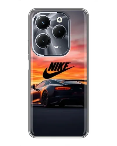 Чохол для Infinix Hot 40 Pro з картинкою «Nike та суперкар»