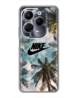 Чохол для Infinix Hot 40 Pro з картинкою «Тропічний принт Nike» Чохол для Infinix Hot 40 Pro з картинкою «Тропічний принт Nike»
