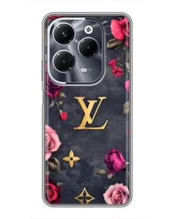 Чохол для Infinix Hot 40 Pro з картинкою «Квітковий Louis Vuitton» Чохол для Infinix Hot 40 Pro з картинкою «Квітковий Louis Vuitton»