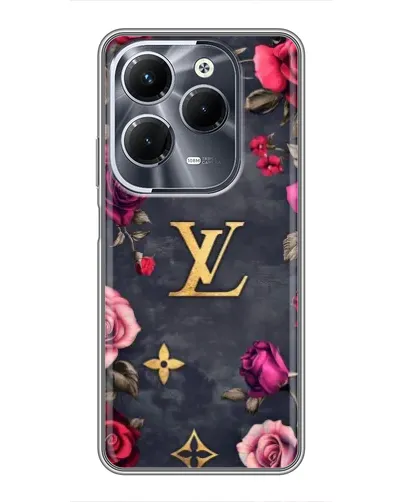 Чехол для Infinix Hot 40 Pro с картинкой «Цветочный Louis Vuitton»