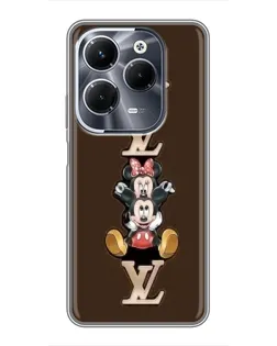 Чехол для Infinix Hot 40 Pro с картинкой «LV и Микки Маус» Чехол для Infinix Hot 40 Pro с картинкой «LV и Микки Маус»