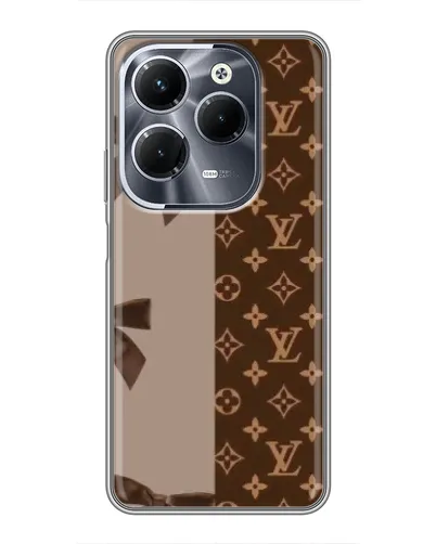 Чехол для Infinix Hot 40 Pro с картинкой «Louis Vuitton — банты»