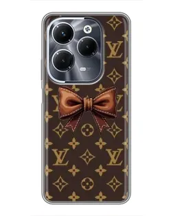 Чехол для Infinix Hot 40 Pro с картинкой «LV с бантом» Чехол для Infinix Hot 40 Pro с картинкой «LV с бантом»