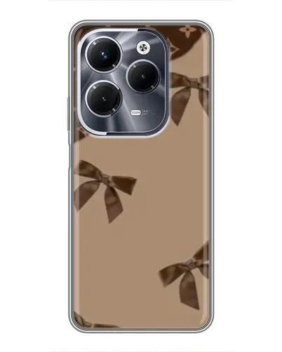 Чехол для Infinix Hot 40 Pro с картинкой «LV — кофейный атлас»