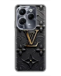 Чехол для Infinix Hot 40 Pro с картинкой «Кожаная текстура LV» Чехол для Infinix Hot 40 Pro с картинкой «Кожаная текстура LV»