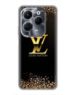 Чехол для Infinix Hot 40 Pro с картинкой «LV — золотые искры» Чехол для Infinix Hot 40 Pro с картинкой «LV — золотые искры»