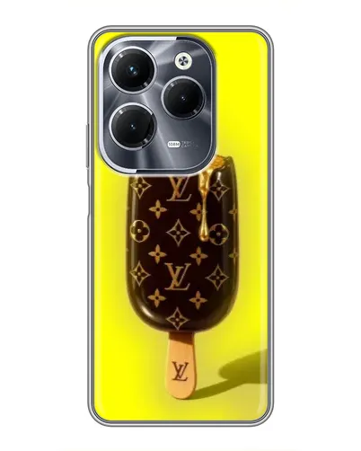 Чехол для Infinix Hot 40 Pro с картинкой «Мороженое от LV»