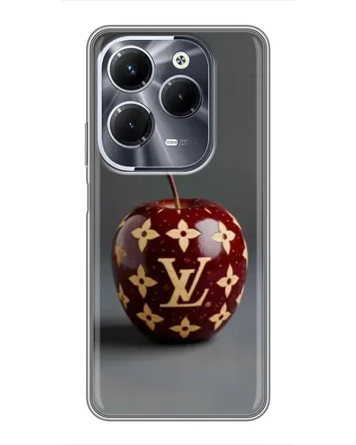 Чехол для Infinix Hot 40 Pro с картинкой «Красное яблоко LV»
