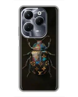 Чехол для Infinix Hot 40 Pro с картинкой «LV — мраморный принт»