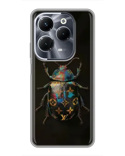 Чехол для Infinix Hot 40 Pro с картинкой «LV — мраморный принт»