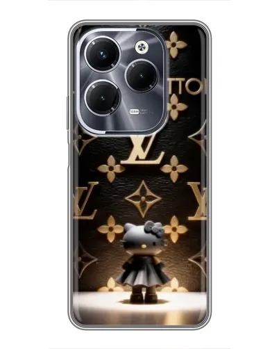 Чехол для Infinix Hot 40 Pro с картинкой «Монограмма с фигурой»