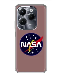 Чохол для Infinix Hot 40 Pro з картинкою «NASA — ретро космос» Чохол для Infinix Hot 40 Pro з картинкою «NASA — ретро космос»