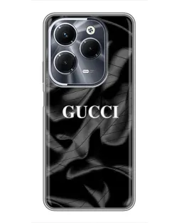 Чохол для Infinix Hot 40 Pro з картинкою «Gucci — шовкові хвилі» Чохол для Infinix Hot 40 Pro з картинкою «Gucci — шовкові хвилі»