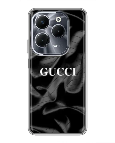 Чохол для Infinix Hot 40 Pro з картинкою «Gucci — шовкові хвилі»