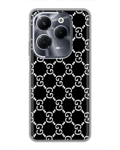 Чохол для Infinix Hot 40 Pro з картинкою «Gucci — сітчастий паттерн»