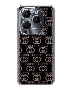 Чохол для Infinix Hot 40 Pro з картинкою «Класична монограма Gucci»