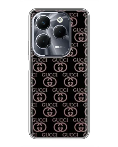 Чохол для Infinix Hot 40 Pro з картинкою «Класична монограма Gucci»