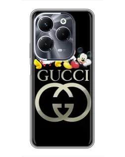 Чохол для Infinix Hot 40 Pro з картинкою «Gucci — герої Disney»