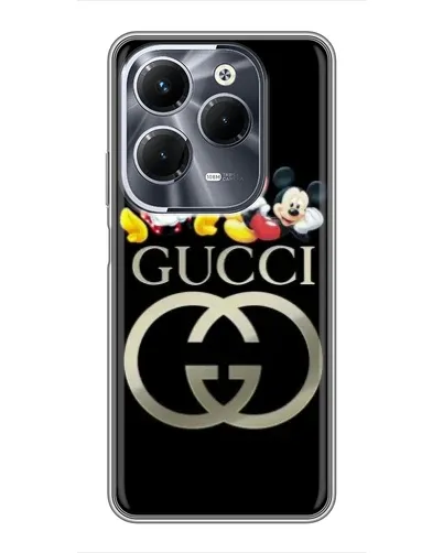 Чохол для Infinix Hot 40 Pro з картинкою «Gucci — герої Disney»