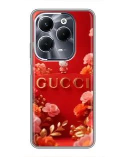 Чохол для Infinix Hot 40 Pro з картинкою «Gucci — золотий сад»
