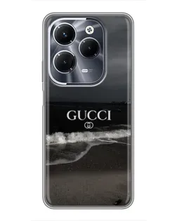 Чохол для Infinix Hot 40 Pro з картинкою «Gucci — морський прибій»