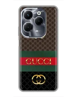 Чохол для Infinix Hot 40 Pro з картинкою «Gucci — брендований десерт»