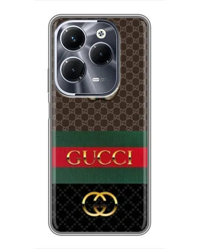 Чохол для Infinix Hot 40 Pro з картинкою «Gucci — брендований десерт»