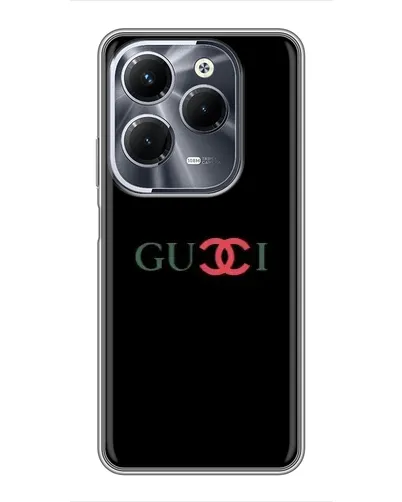 Чохол для Infinix Hot 40 Pro з картинкою «Gucci — червоний градієнт»