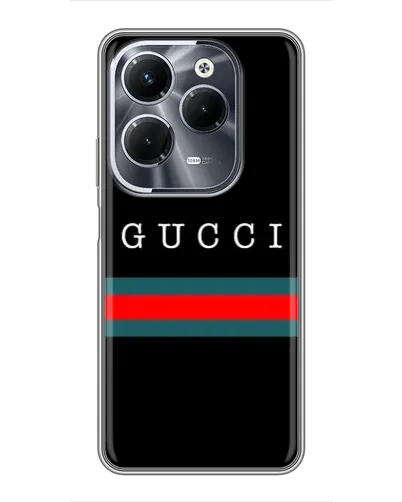 Чохол для Infinix Hot 40 Pro з картинкою «Gucci — червоний пояс»