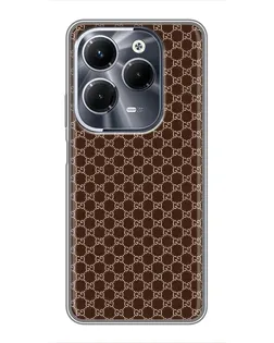 Чохол для Infinix Hot 40 Pro з картинкою «Gucci — шоколадна сітка»