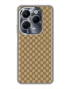 Чохол для Infinix Hot 40 Pro з картинкою «Gucci — класичний беж»