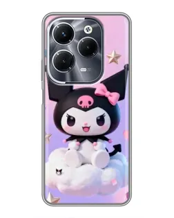 Чехол для Infinix Hot 40 Pro с картинкой «Куроми на облаке»