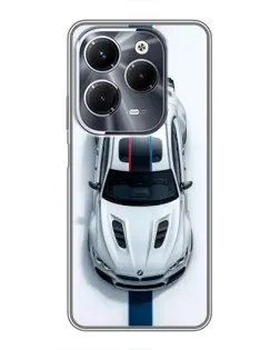 Чехол для Infinix Hot 40 Pro с картинкой «Вид сверху — BMW M»