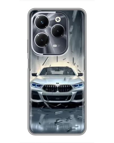 Чехол для Infinix Hot 40 Pro с картинкой «BMW в свете фар» Чехол для Infinix Hot 40 Pro с картинкой «BMW в свете фар»