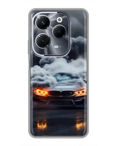 Чехол для Infinix Hot 40 Pro с картинкой «BMW в дыму» Чехол для Infinix Hot 40 Pro с картинкой «BMW в дыму»