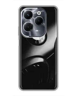 Чехол для Infinix Hot 40 Pro с картинкой «Эмблема BMW — макро»
