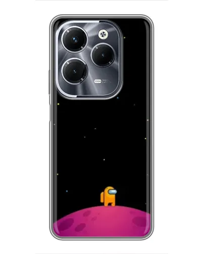 Чехол для Infinix Hot 40 Pro с картинкой «Одинокий герой на планете» Чехол для Infinix Hot 40 Pro с картинкой «Одинокий герой на планете»
