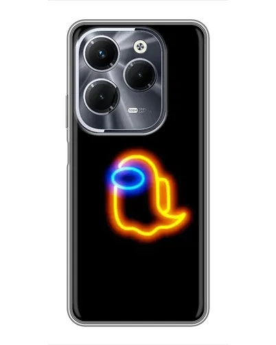 Чехол для Infinix Hot 40 Pro с картинкой «Among Us неоновое сияние» Чехол для Infinix Hot 40 Pro с картинкой «Among Us неоновое сияние»
