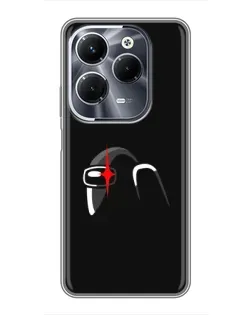 Чехол для Infinix Hot 40 Pro с картинкой «Among Us шлем»