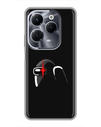 Чехол для Infinix Hot 40 Pro с картинкой «Among Us шлем» Чехол для Infinix Hot 40 Pro с картинкой «Among Us шлем»