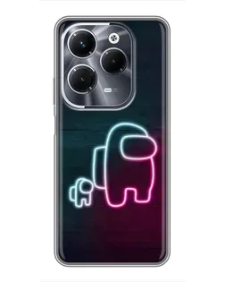 Чохол для Infinix Hot 40 Pro з картинкою «Among Us неон-арт» Чохол для Infinix Hot 40 Pro з картинкою «Among Us неон-арт»